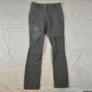 Salomon Ski Hiking AdvancedSkin Shield Pants Zip Pocket Gray Womens Size 6 32x31